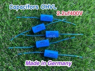OHVL 2.2uf400v Cเสียงแหลม made in Germany ขาเป็นลวดเงิน(ราคาต่อชิ้น)
