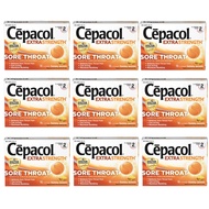 Cepacol Maximum Strength Throat Drop Lozenges, Honey Lemon, 16 Count (Pack of 9)