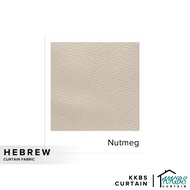 KKBS CURTAIN Hebrew 126" Kain Potong Meter (Hebrew Fabric 126" Cut by Meter)