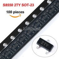 100pcs S8550 2TY SOT-23 S8550D SOT23 SOT23-3 PNP -25V/0.5A SMD Transistor Marking Code 2TY new origi