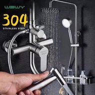 Sus304 Stainless Steel Shower Head Set Toilet Sprinkler Head Shower Head Household Wall-Mounted Show