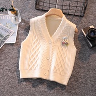 Knitted Ball Vest Years Old fashion Baby Anti-Cute Vest Vest New Style From 0-6 Children's Clothing 
