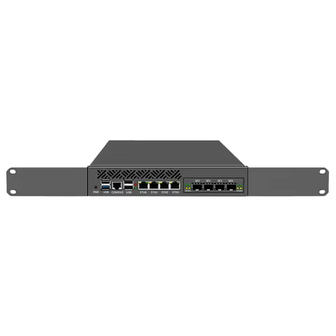 Worlivo 9.5 Inch Rack-Mounted I226 N150 Intel Gateway 4*2.5G Ddr5 Expansion 1G 10G 10Gb Sfp+ 1U Mini
