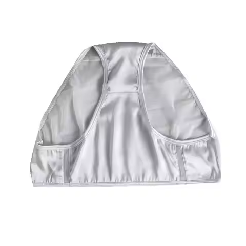 Mid-waist satin mesh women's Panties Double crotch Silk Double care shorts Briefs Panty Thin