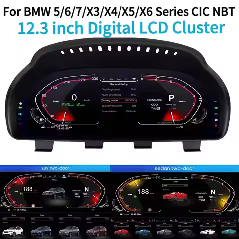 12.3''Digital Instrument Cluster For BMW X3 X4 X5 X6 F01 F10 F15 F16 F25 F26 F07