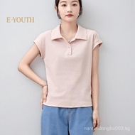 Eyouth 13108 Cotton Polo Women’s T-Shirt - Comfortable & Stylish for Everyday Wear