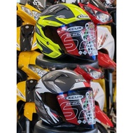 Zeus Helmet ZS 627 Open Face Helmet (single visor) Graphic Color