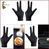 [kokiya] 3 Fingers Billiard Glove Wear Resistant Pool Cue Mitt Breathable Anti Skid Casual Game Prof