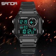 SANDA LED Digital Display Waterproof Men Watch 418-2