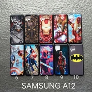 Soft Case Samsung A12 . M12 motif gambar Ironman softcase Silikon soft