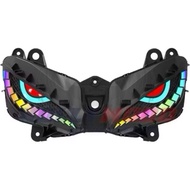 YAMAHA LC135 V8 FI LAMPU GABAN LED ADJUSTABLE RGB LAMPU DEPAN 135LC V8 LC FI MATA GABAN LED FRONT LA