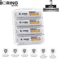 My Boring Batery AA 2800 mAh 4 Pack High Power Baterai AA Rechargeable