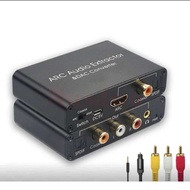 HDMI DAC Converter เสียง HDMI ARC RCA อะแดปเตอร์เสียง Optical SPDIF Coaxial 3.5มม.ดิจิตอลเสียง Conve