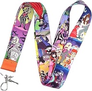 Beetlejuice Animated TV Series Cartoon Comedy TV Show 17.7" Neck Lanyard Keychain Holder ID Badge Mo