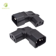 MXMUSTY1 Power Adapter Male To Female C14 Male 10A 3Pin Corner Plug Conversion Socket C14 Male To C1