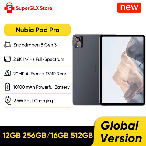 nubia Pad Pro Global Version WiFi Tablet Snapdragon 8 Gen 3 10.9'' 2.8K 144Hz LCD 10100mAh 66W Fast 