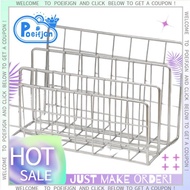 Metal Desktop Mail Holders Modern Minimalist Mail Organizer Metal File Organizer Silver