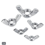 Galvanized m6 butterfly nut/large m6 wing nut