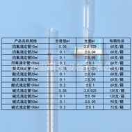 HOT SALES  Acid Alkali Burette 10ml/ 25ml /50ml  White Brown PTFE Acid and Alkali Dual-Use Burette