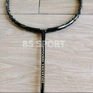 raket badminton maxbolt woven tech 60 35lbs original - black silver tidak disenar