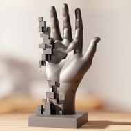 3D Printing Mosaic Palm Decoration Home Model Room Live Studio TV Cabinet Entrance Decoration Crafts