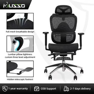 MUSSO E600 PRO Ergonomic Chair With 3D Handrail Adjustable Headrest And Adjustable Lumbar Support