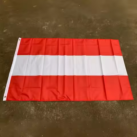 Austria Flag 150x90cm 3x5 FT Austrian National Flag Red White Red Stripes Polyester Double Stitched 