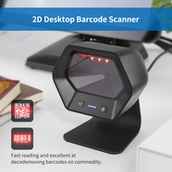 NETUM Desktop 2D QR Barcode Scanner, Omnidirectional Hands-Free Wired USB Big Barcode Reader 1D QR Screen Barcodes Scanning