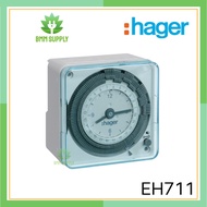 HAGER #EH711 ANALOG TIME/TIMER SWITCH 72X72 24HOURS + RESERVE