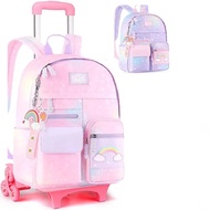 inch School Rolling Backpack Bag for girls New Degisn School trolley bags with wheels Kids wheeled b