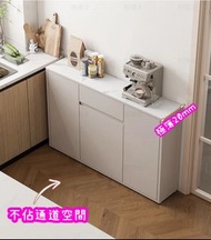 優質廚房超薄餐邊櫃/窄櫃-廚房超薄餐邊櫃窄靠牆櫥櫃儲物櫃現代簡約窄邊櫃客廳收納牆邊櫃子(U3560)