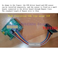 TCD1501 chip High resolution USB line array CCD module, integration time 10ms-1S adjustable, up to 1
