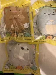 麥當勞角落小夥伴、毛絨卡套公仔x3 $150