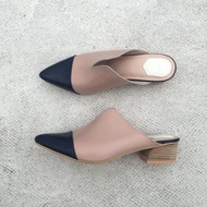 音樂主題 第3號 Jazz 穆勒鞋 夏日雙色特輯/海軍藍嶼珊瑚橘粉