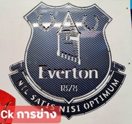 Everton โลโกเอฟเวอร์ตัน เหล็กตัดเลเซอร์ ขนาด 50*50 cm. kevlar เคลือยเคฟล่า ใช้สีพ่นรถยนต์ภายนอก 2k ทนแดดทนฝนทนทุกสภาวะอากาศ