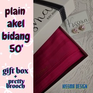 Giftbox/Tudung bawal bidang 50'/ Bawal akel