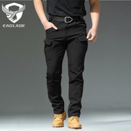 EAGLADE Black Tactical Cargo Pants for Men in Black  IX7  A01