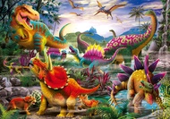 T-Rex Terror - 35 Piece Kids Puzzle | Engaging Dinosaur Theme | Perfect Age Fit for 4-8 Years | Prom