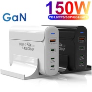 Multi-Port GaN 150W Desktop Charger 3C1A 100W PD Smart Charger Notebook Adapter