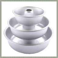 ( S U Z B )3Pcs 6/7/9 Inches Angel Food Cake Pan Griddle Cake Pans Baking Pans Fluted Tube Pan Desse