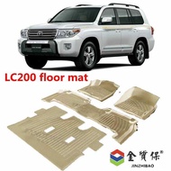 Use for Toyota Land Crur carpet foot right Full Set Fit For LC200 waterproof car floor mats