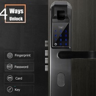 Fingerprint Electric Lock Password Combination Smart Lock Digital Electronic Door Lock Security Intelligent Password Lock Home New