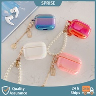 SPRISE Korean AirPod Case Cute With Pearl Pendant Ins Airpod 2 Casing &amp; Airpods Pro Protective Case Cover