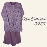 Set Wanita Kurung Moden Dalia Lace  - Baju Muslimah Fesyen Majlis & Raya!