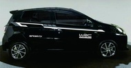 Stiker Mobil Agya gr Sport Variasi Body Samping Ayla Keren