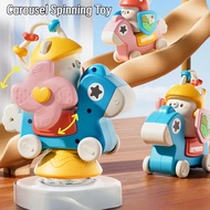 Baby Dining Table Toy Suction Cup Carousel Spinning Toy Baby Rattles 0-3 Years Old Educational Toy