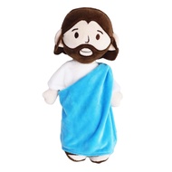 Jesus Plush Doll Guardian Angel Stuffed Animal with Wings Baptism plushie Toy Gifts for Kids for Chr
