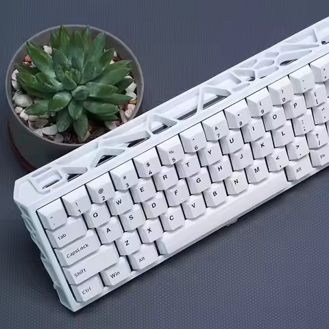 Holy60/GH60 Case Customized Mechanical Keyboard Shell Resin 3D Printing Skeletonized Cases for rakka