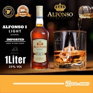 KZLA Alfonso I Light Alcohol Imported Spirit Drink 1L Product of Spain