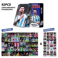 Maradona pele Messi Ronaldo người hâm mộ bộ sưu tập thẻ sao + Sticker hai mặt thẻ Lomo